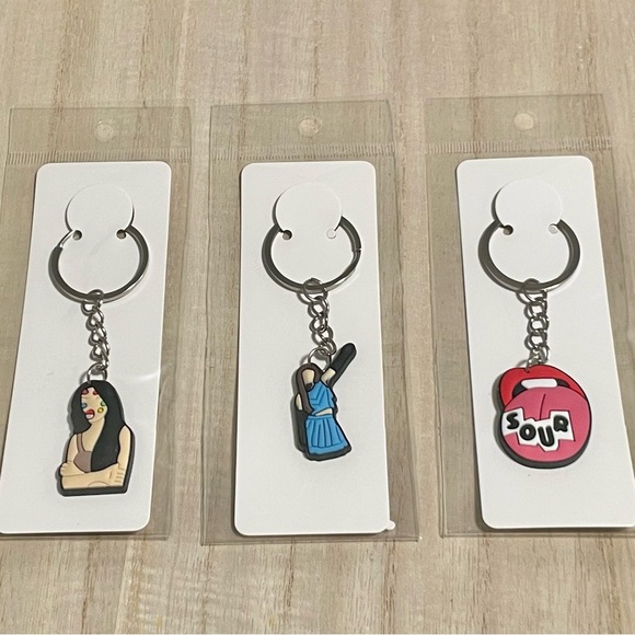 Olivia Rodrigo Keychain Set of 3 - Picture 1 of 2